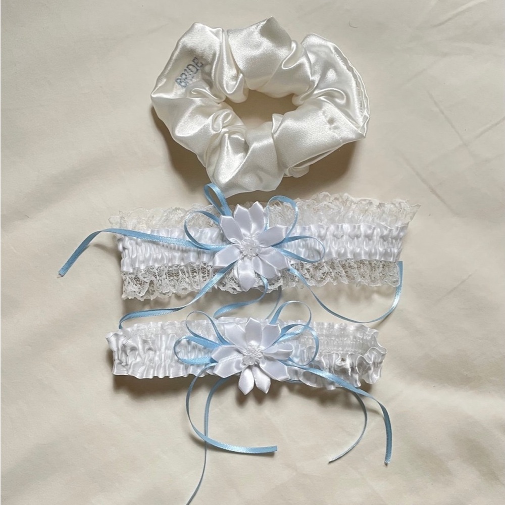 Bridal Garter & Scrunchie Bundle